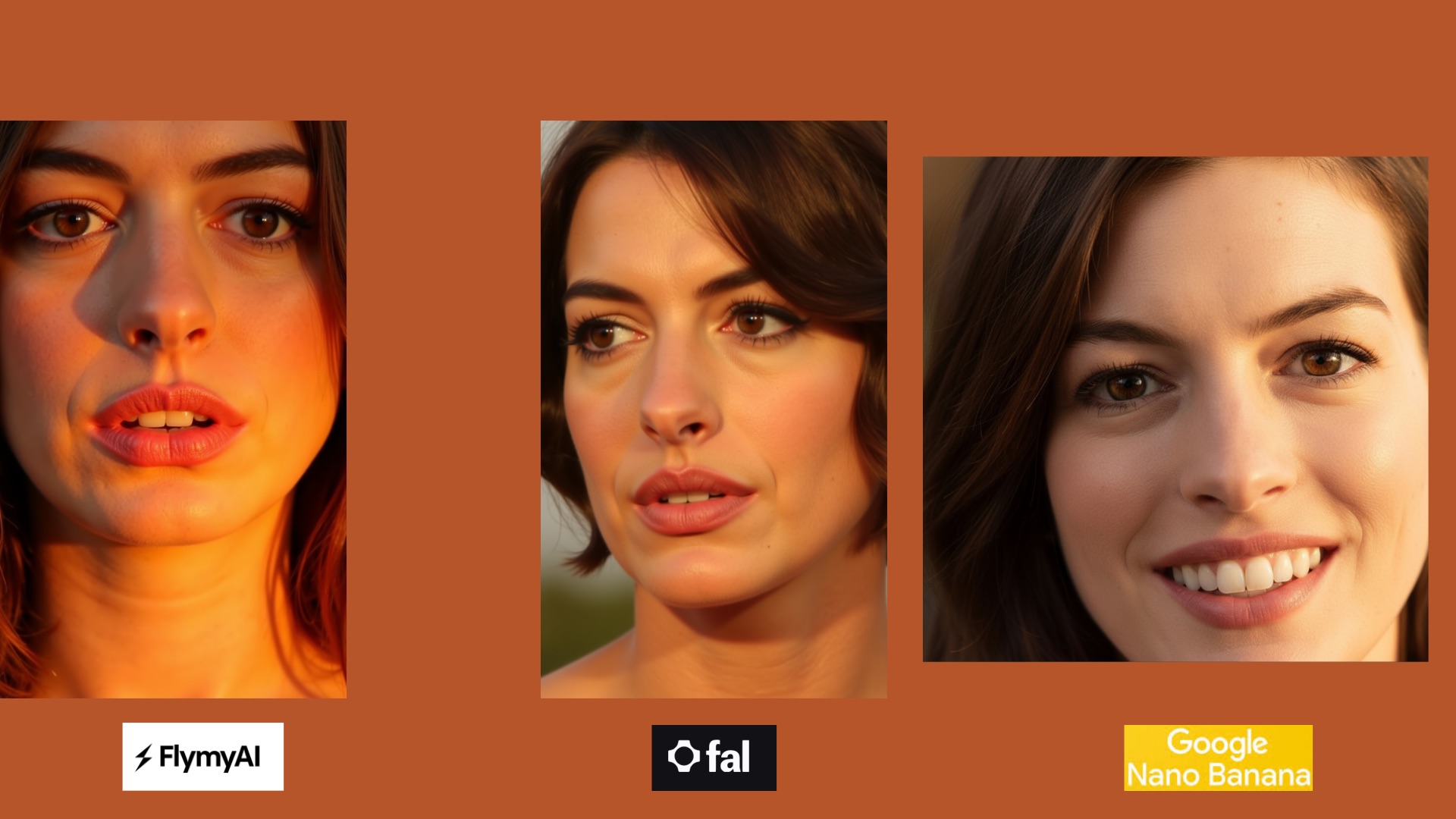 Comparison: macro golden hour close-up - FlyMyAI vs Fal vs Nano Banana